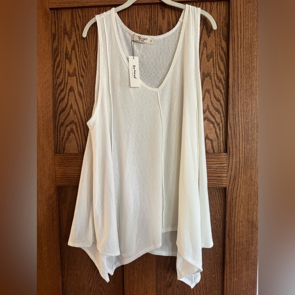 Three Bird Nest Cream Flowy Tank Top